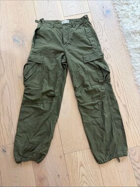 TNA Men's Olive Cargo Utility Pants